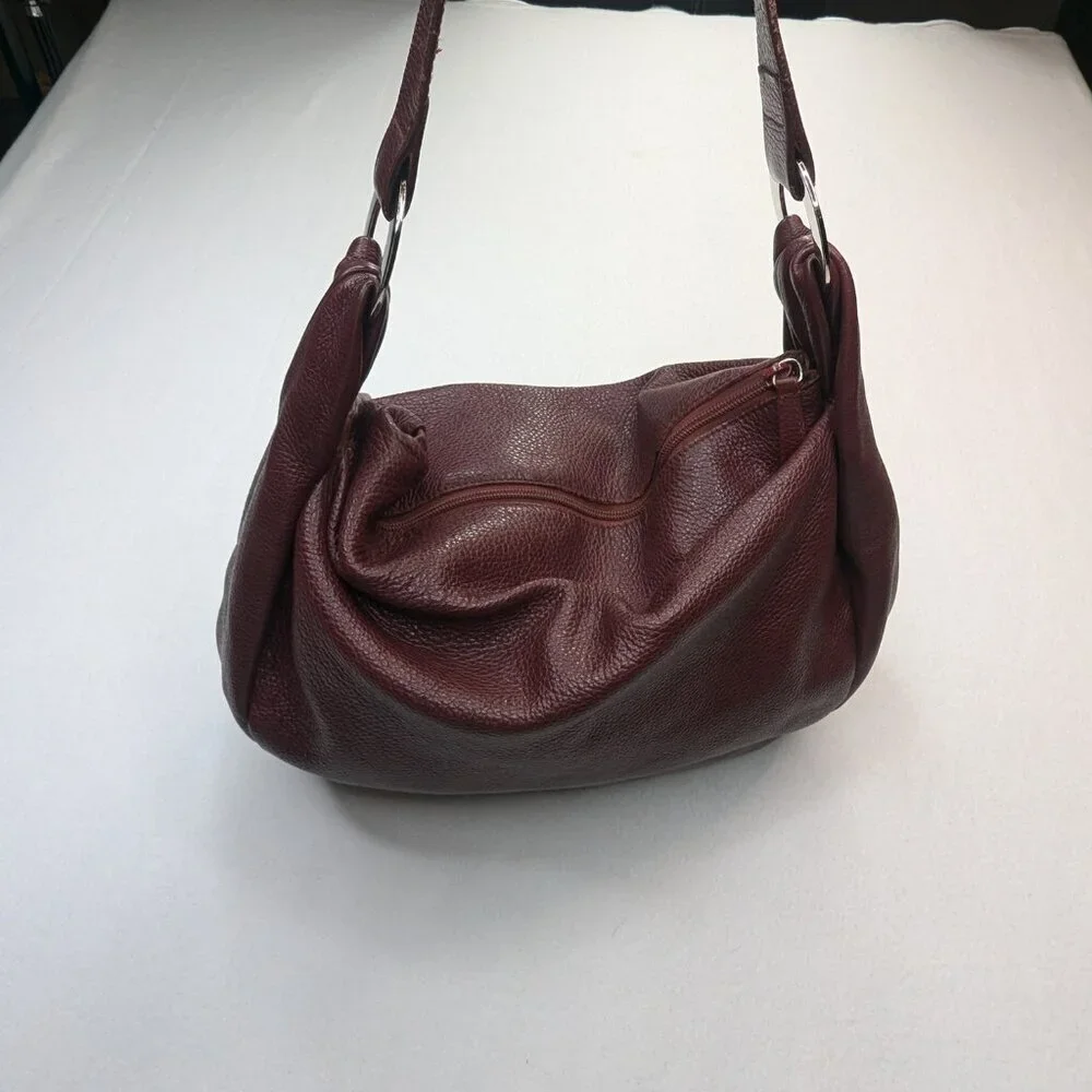Furla Leather Hand bag Brown Color